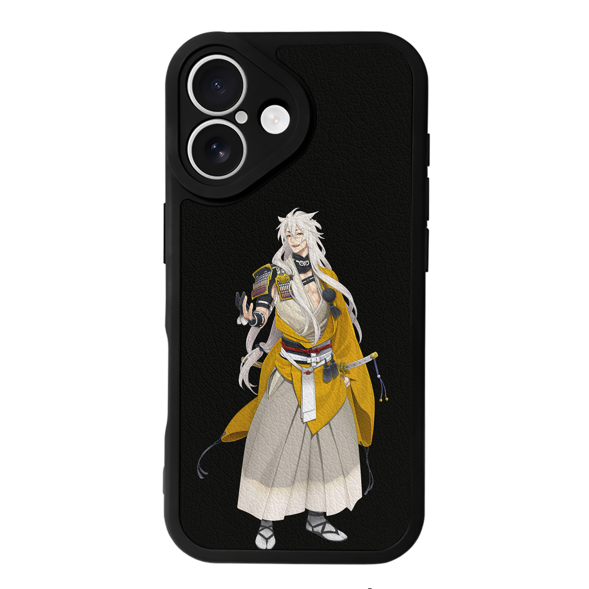 （画像用） 刀剣乱舞 Touken Ranbu 【iPhone 16シリーズ対応】シリコンスマホケース（レザー調） 材質：シリコン